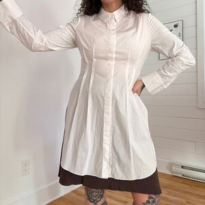 Dorothée Schumaccher poplin darted long blouse